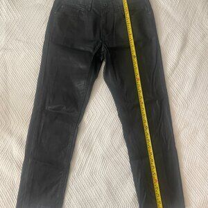 Kenneth Cole Reaction Dark Blue Faux Leather Pants - Men 32Wx30L